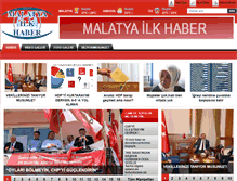 Tablet Screenshot of malatyailkhaber.com